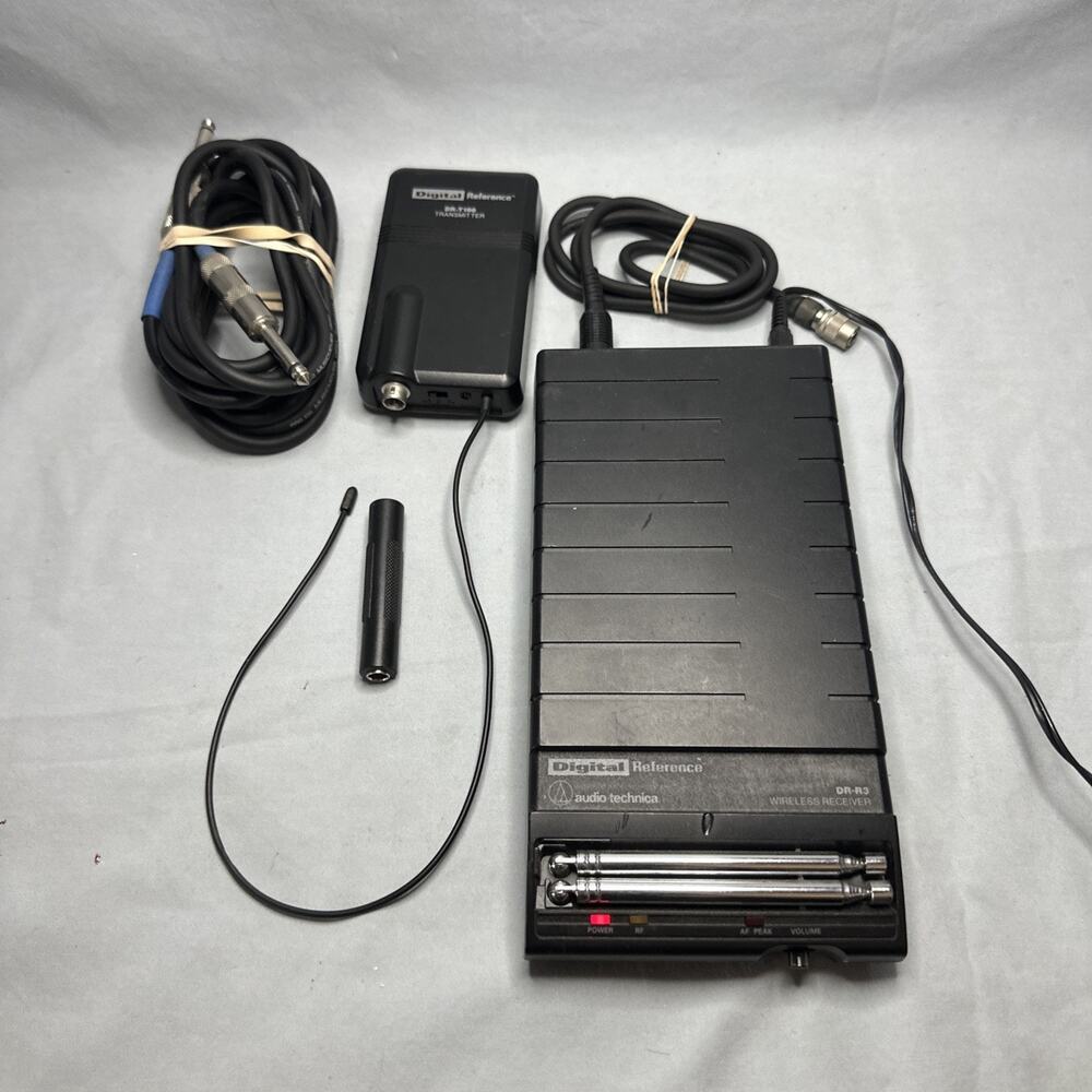 Audio Technica DR-R3 Wireless Receiver And Audio Technica DR-T100 Transmitter
